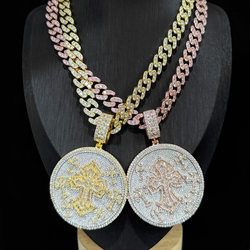 Hip Hop Bling Iced Out 12mm Wi - Cuban Link Chain 12Mm ulasan dan harga