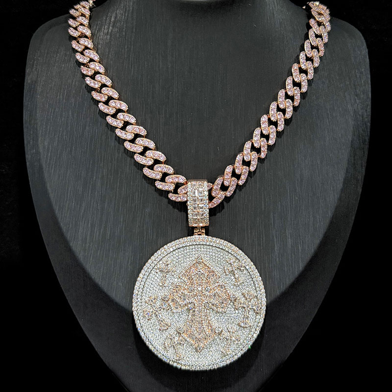 Hip Hop Bling Iced Out 12mm Wi - Cuban Link Chain 12Mm ulasan dan harga