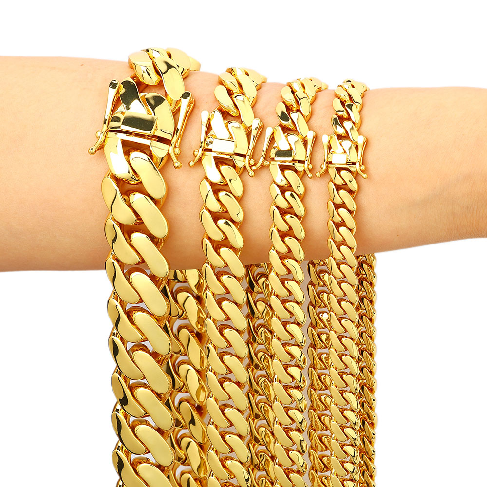 Wholesale 10mm/12mm/15mm/20mm  - Cuban Link Chain 12Mm ulasan dan harga