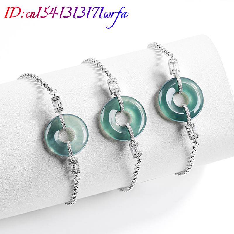 Blue Myanmar Jadeite Ring Brac - Bracelets ulasan dan harga